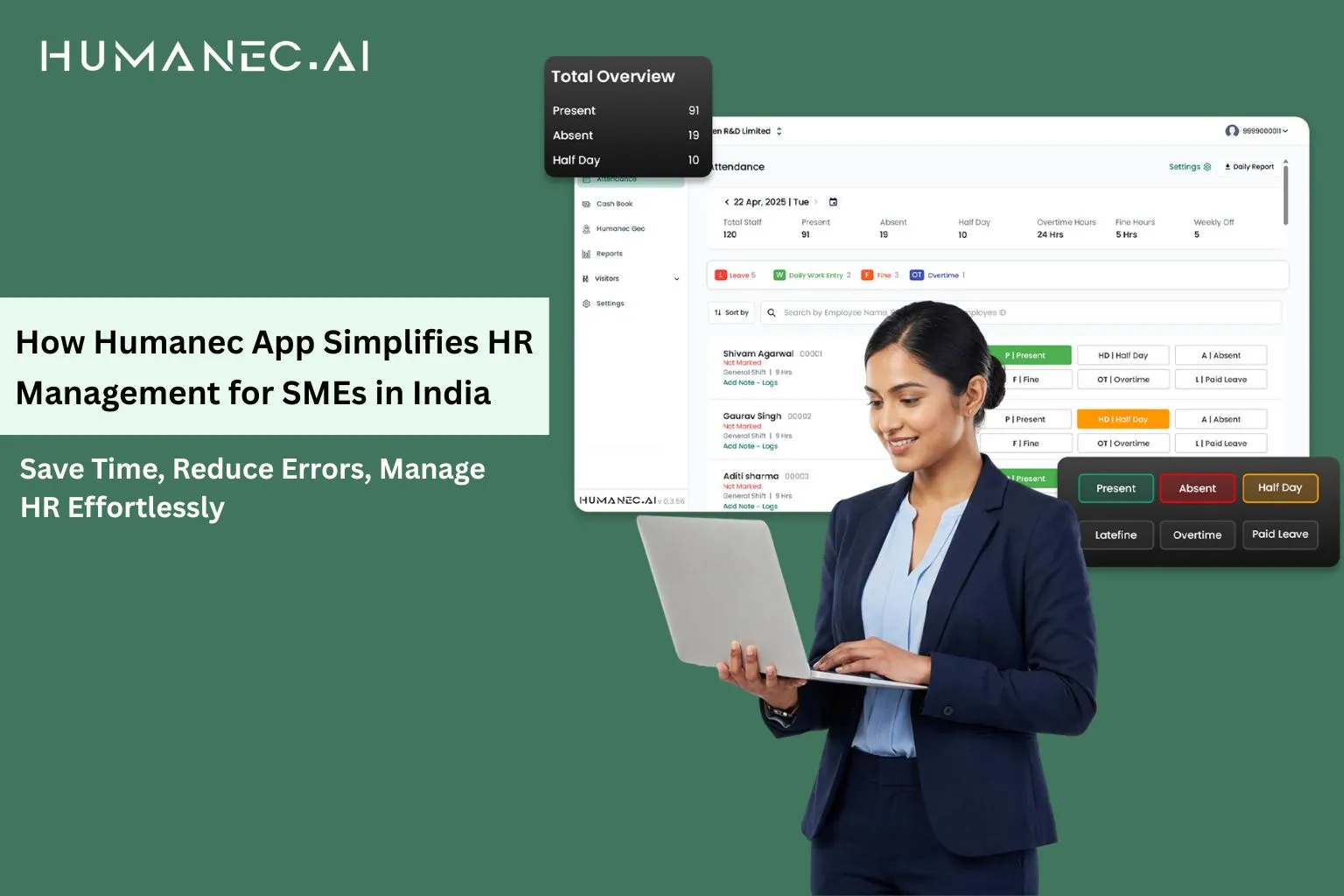 Best HR management software in India for SMEs by Humanec