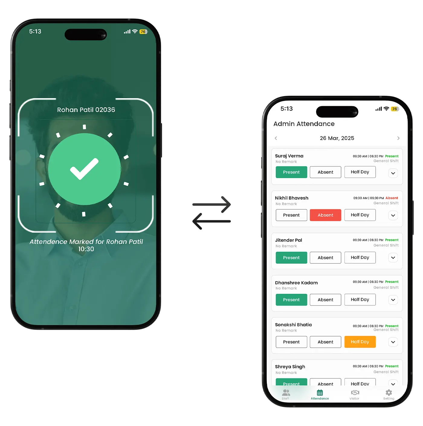 Real-Time Attendance Updates Across Your Team