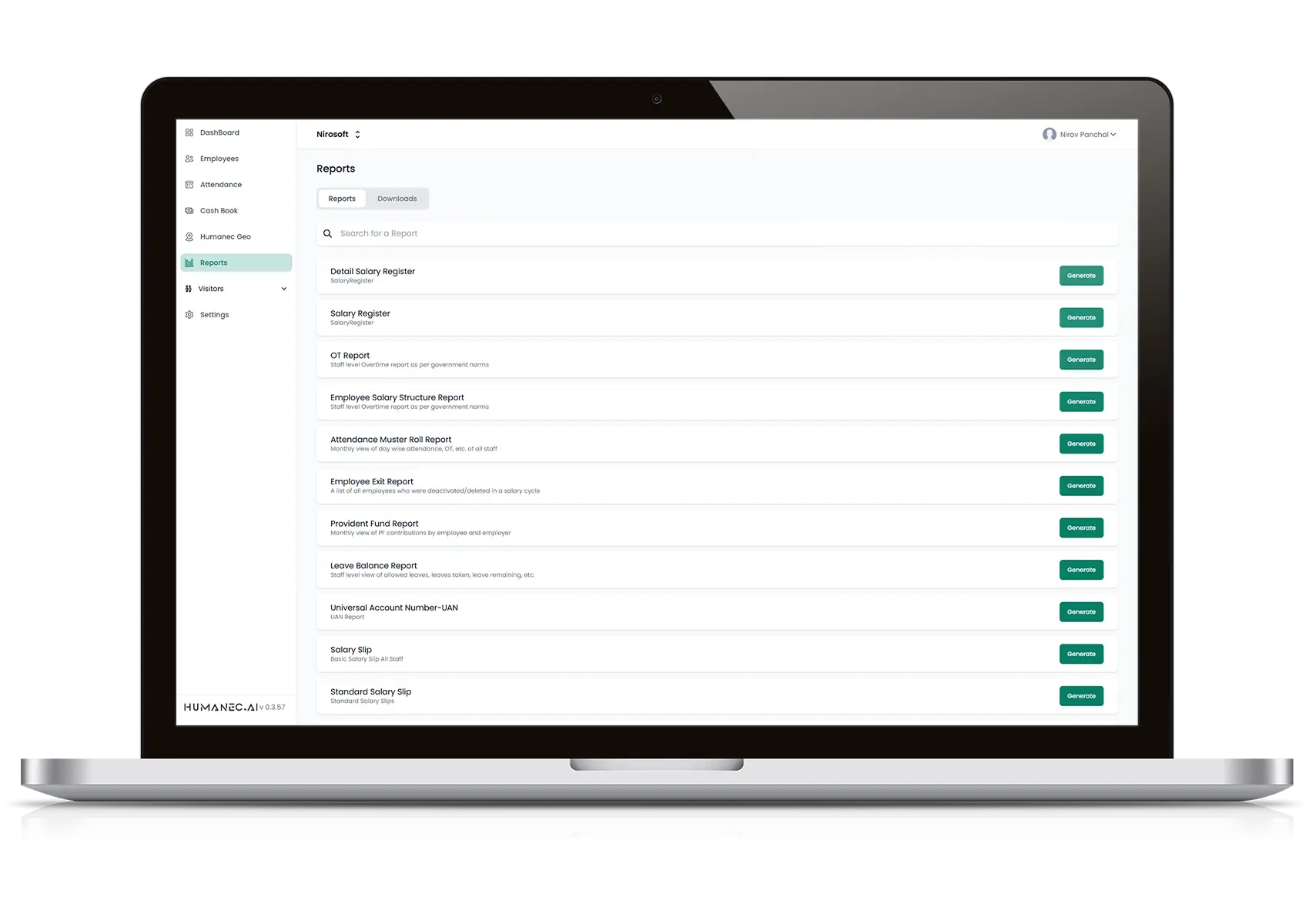 Automated Salary & Compliance Management with Payroll and Tax Calculations Payroll dashboard showing automated salary processing, tax compliance, bulk payments, overtime, and audit-ready reports for field and office staff
