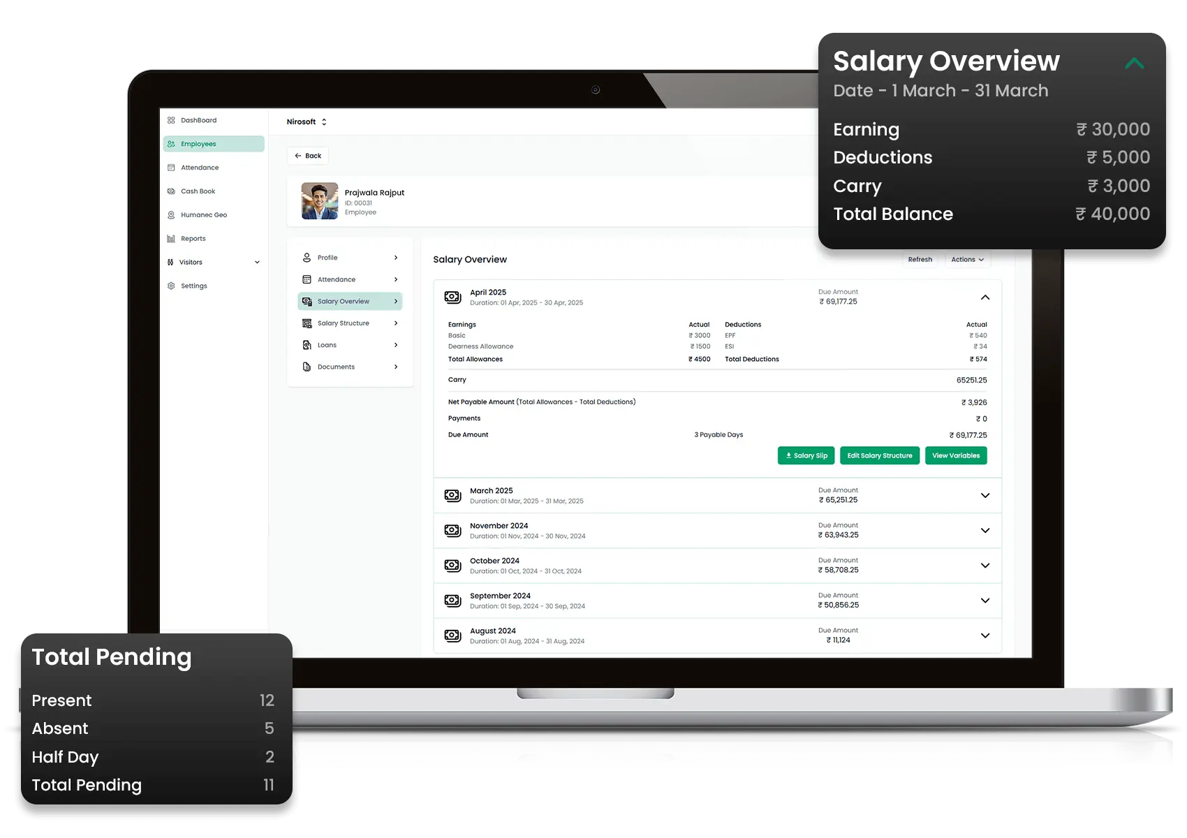 Smart Staff Attendance Tracking with AI and Geo-Fenced Field Management Dashboard showing smart staff attendance tracking with AI-powered field staff location, biometric clock-ins, and geo-fenced compliance